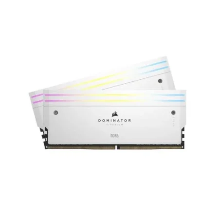 Memoria DDR5 32Gb 6000Mhz Corsair Dominator Titanium (2X16Gb)/Blanco/Rgb/Cl30/Xmp/Dimm/Cmp32Gx5M2B6000C30W