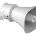 Bocina (Altavoz IP ) | Tipo Trompeta | 7 Watts | PoE+ | Exterior IP67 | Metal | Voceo En Tiempo Real | Calendarización De Audios | Entrada De Alarma -