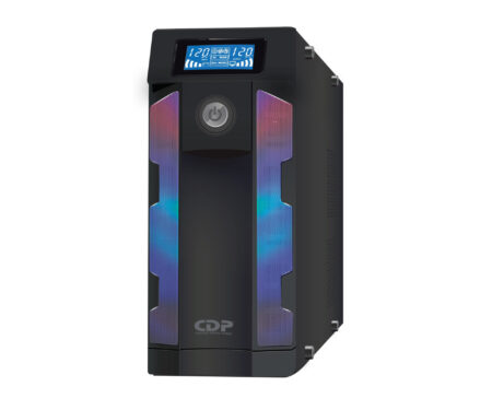 Gsmart1516B 1500Va/900W UPS Smart – Avr 16 Salidas, Puerto De Carga USB (8 USB-A Y 2 USB-C), 210 Joules, Luz Rgb, LCD, 120 Vac 