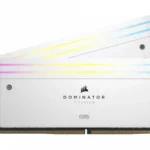 Memoria DDR5 32Gb 7000Mhz Corsair Dominator Titanium (2X16Gb)/Blanco/Rgb/Cl40/Xmp/Dimm/Cmp32Gx5M2X7000C34W