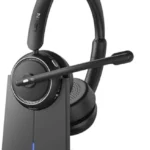 Bluetooth Headset With 5 Microphones 40-Hour Active Noise Ca