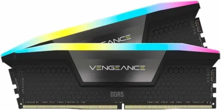 Memoria DDR5 32Gb 6000Mhz Corsair Vengeance (2X16Gb)/Negro/Rgb/Cl30/Xmp/Dimm/Cmh32Gx5M2B6000Z30K