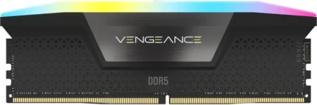 Memoria DDR5 48Gb 5200Mhz Corsair Vengeance (2X24Gb)/Negro/Rgb/Cl38/Xmp/Dimm/1.25V/Cmh48Gx5M2B5200C38