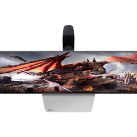 Monitor 32″ Samsung Ls32Dg802Snxza Odyssey OLED G8/4K UHD/Plana/DP/HDMI/Bocinas/Gris