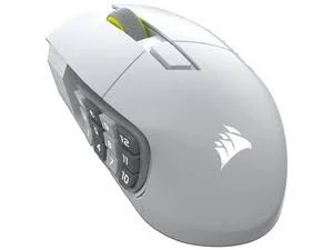 Mouse Inalambrico Gamer Corsair Scimitar Elite 33000Dpi/Bluetooth/Optico/Ambidiestro/USB-C/Blanco/Ch-9314011-Ww