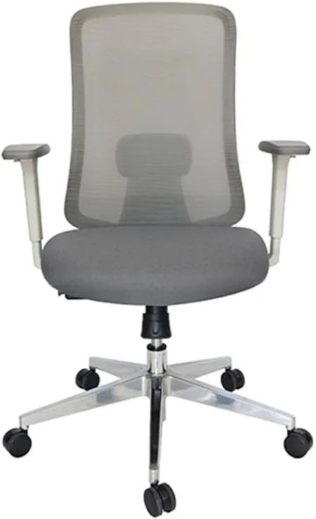 Silla De Oficina Offiho Set4Blac, Gris Oxford/Tela Con Hule Espuma Laminado/4 Piezas