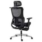 Silla Ejecutiva Acteck Flux Ultra Ec696Hr, Negro/Hasta 120Kg/Malla/Reposapies/AC-943291