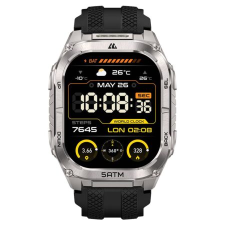 Reloj Smart Watch Kospet Tmko-007 Tank M4C De 1.96″/AMOLED/Ip69K/Hasta 10 Dias/Compatible Con Android E Ios/Negro