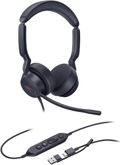 Diadema Audifonos C/Microfono Alambricos USB Yealink Uh34/2.1M/Negro/Uh34-Dual-Teams
