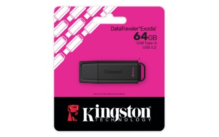 Memoria USB 3.2 64Gb Kingston Datatraveler Exodia/Negro/Dtxg2/64Gb