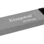 Memoria USB 3.2 512Gb Kingston Dtkn/512Gb Datatraveler Kyson/200Mb/S Lectura/60Mb/S Escritura/Color Plata