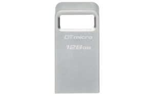 Memoria USB 3.2 128Gb Kingston Dtmc3G2/128Gb Datatraveler Micro/200Mb/S Lectura/Gris