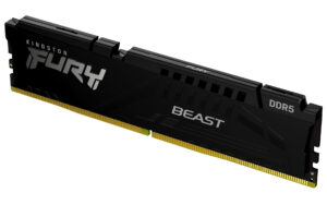 Memoria DDR5 8Gb 6000Mhz Kingston Fury Beast (1X8Gb)/Negro/Cl36/Xmp/Expo/Dimm/Kf560C36Bbe-8